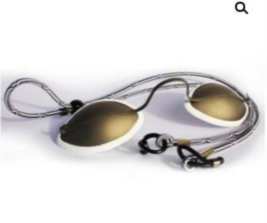 Metal Occlusive Eye Shields for Laser & IPL Client Safety Goggles image 0